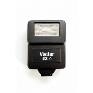 Vivitar EZ10 Camera Flash Unit With Exposure Table & On/Off Switch